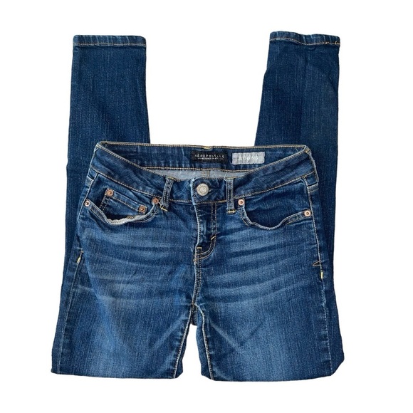 Aeropostale Women’s Dark Denim Skinny Jeans | Size 2 Short | Great Condition - Picture 3 of 8